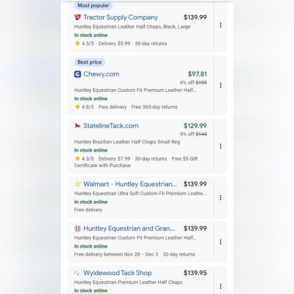 NWT Black Leather Huntley Equestrian Ultra Soft Half Chaps Unisex Size Small - Picture 16 of 16